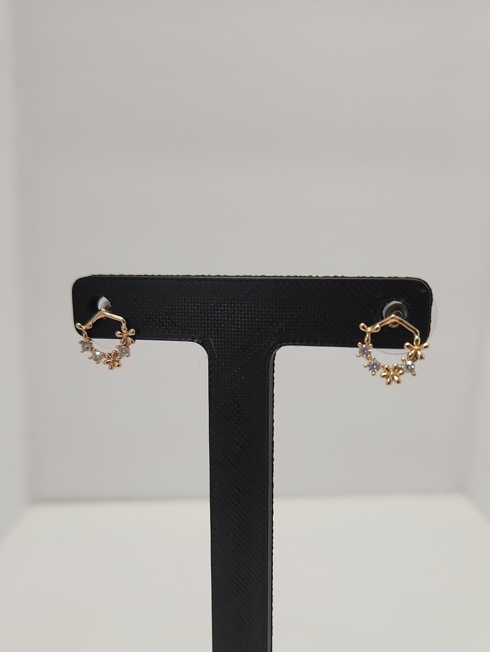 Lonna & Lilly Gold Tone Cubic Zirconia Hexagon Stud Earrings